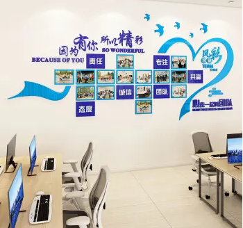 企業員工照片文化墻